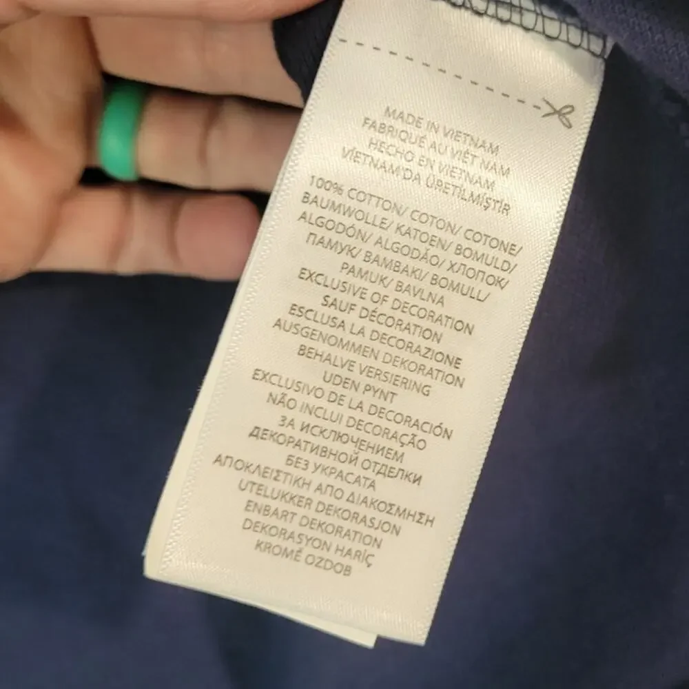 Ralph Lauren Navy Slim Fit Polo L Luxe Preppy